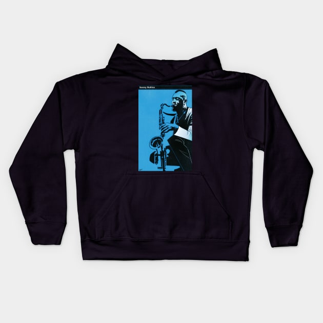 Sonny Rollins Kids Hoodie by deimos-remus